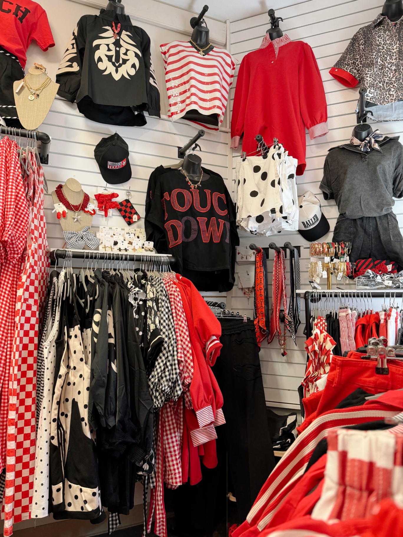 Game day tops and accessories at Jessalynn Boutique